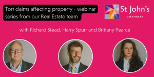 Tort claims affecting property - webinar series